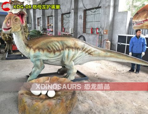 仿真慈母龙护蛋巢模型