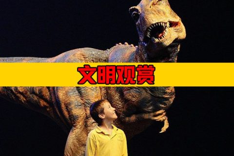 仿真霸王龙服和小孩