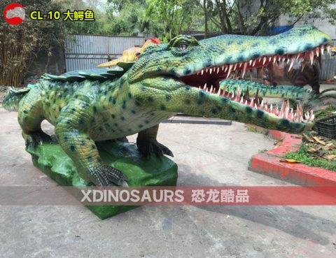 电动大鳄鱼(湾鳄)模型