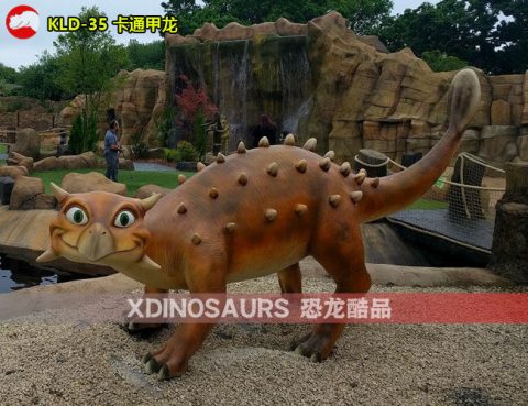 玻璃钢卡通甲龙装饰品