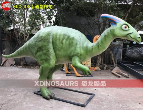 玻璃钢卡通副栉龙装饰品