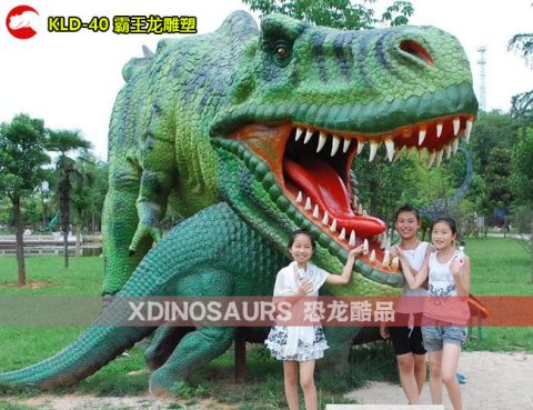大型互动霸王龙雕塑