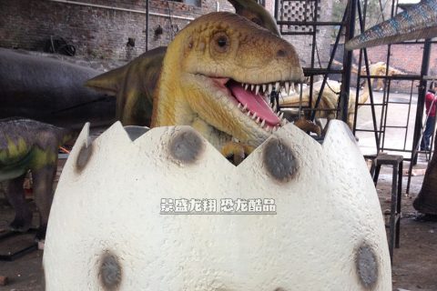 室外恐龙展览恐龙蛋装饰