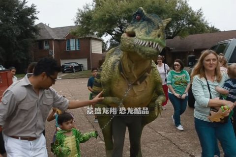 恐龙儿童乐园里的霸王龙衣服