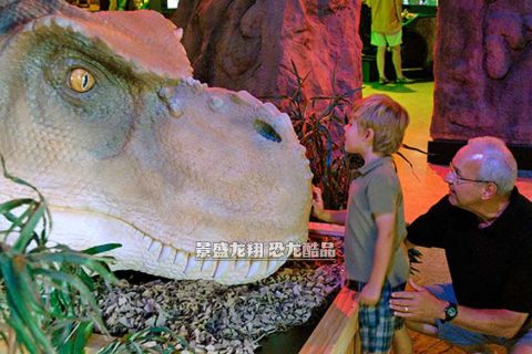 玻璃钢暴龙头景观