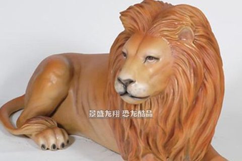 玻璃钢狮子雕塑装饰