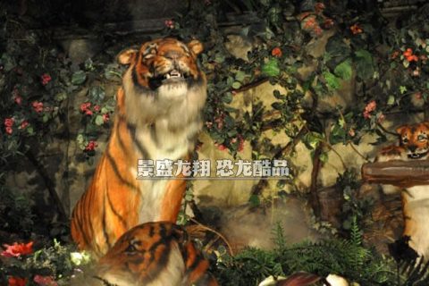 影城里的电动老虎模型