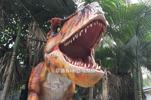 装饰性电动暴龙头模型