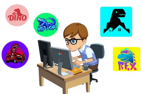 恐龙logo的设计