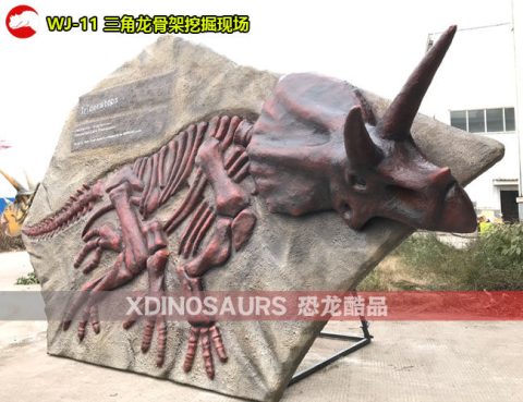 三角龙风格骨架介绍展架