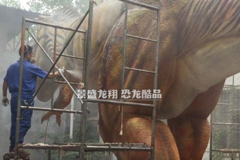 恐龙工厂 - 恐龙模型喷色工艺