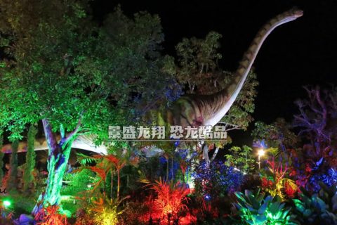 泰国丹诺恐龙公园里的腕龙模型