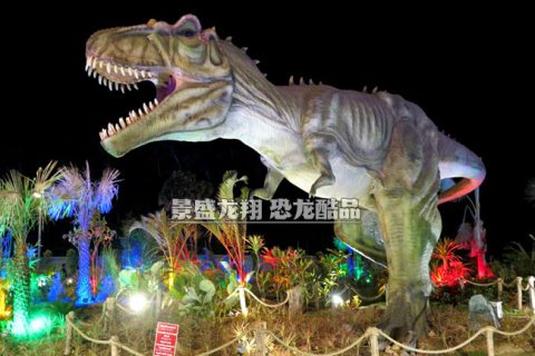 泰国丹诺恐龙公园里的霸王龙模型