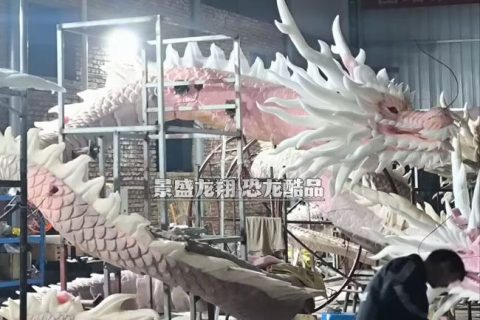 金龙模型的硅胶植皮工艺