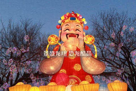 彩灯景观装饰 · 财神主题